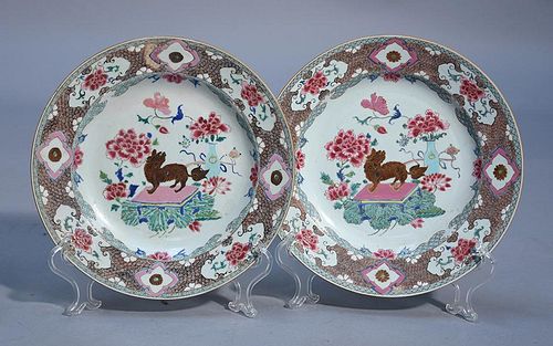 CHINESE EXPORT CHARGERSPair of 18th