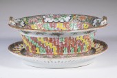 CHINESE EXPORT CHESTNUT BASKET