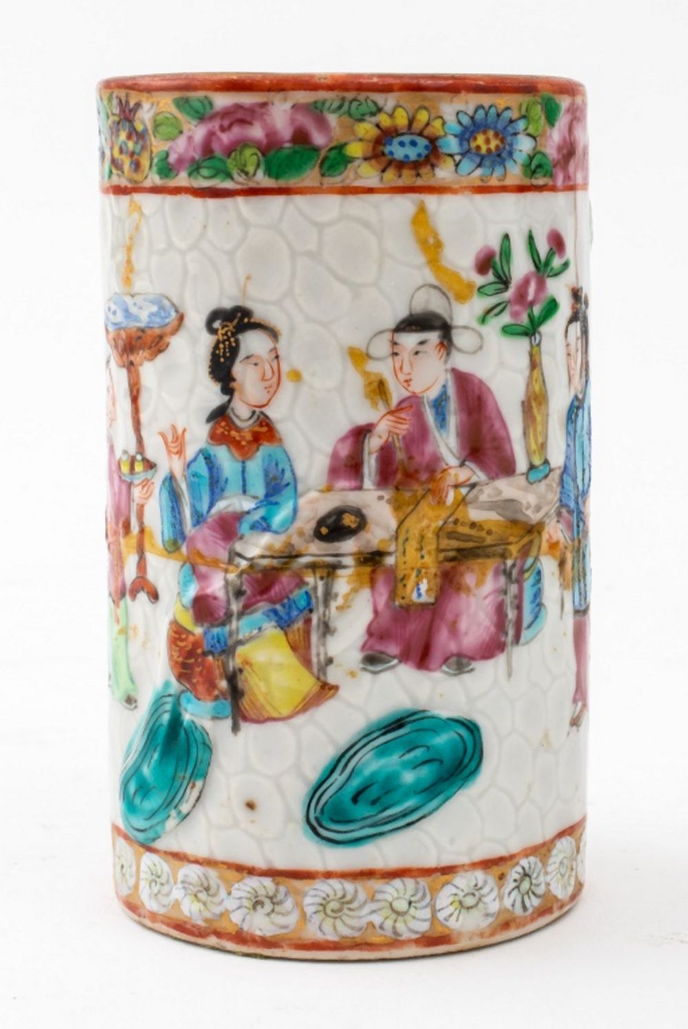 CHINESE EXPORT FAMILLE ROSE BRUSH