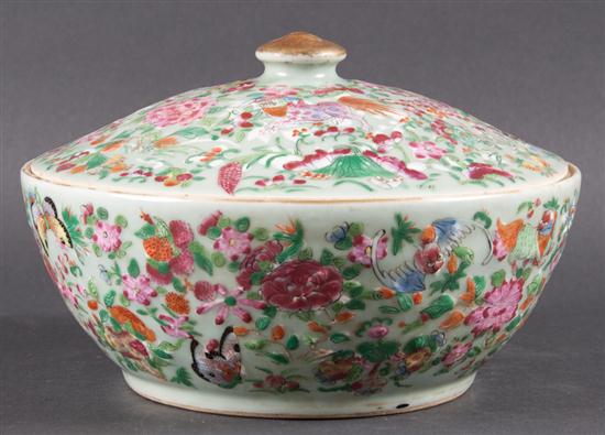 Chinese Export Famille Rose celadon