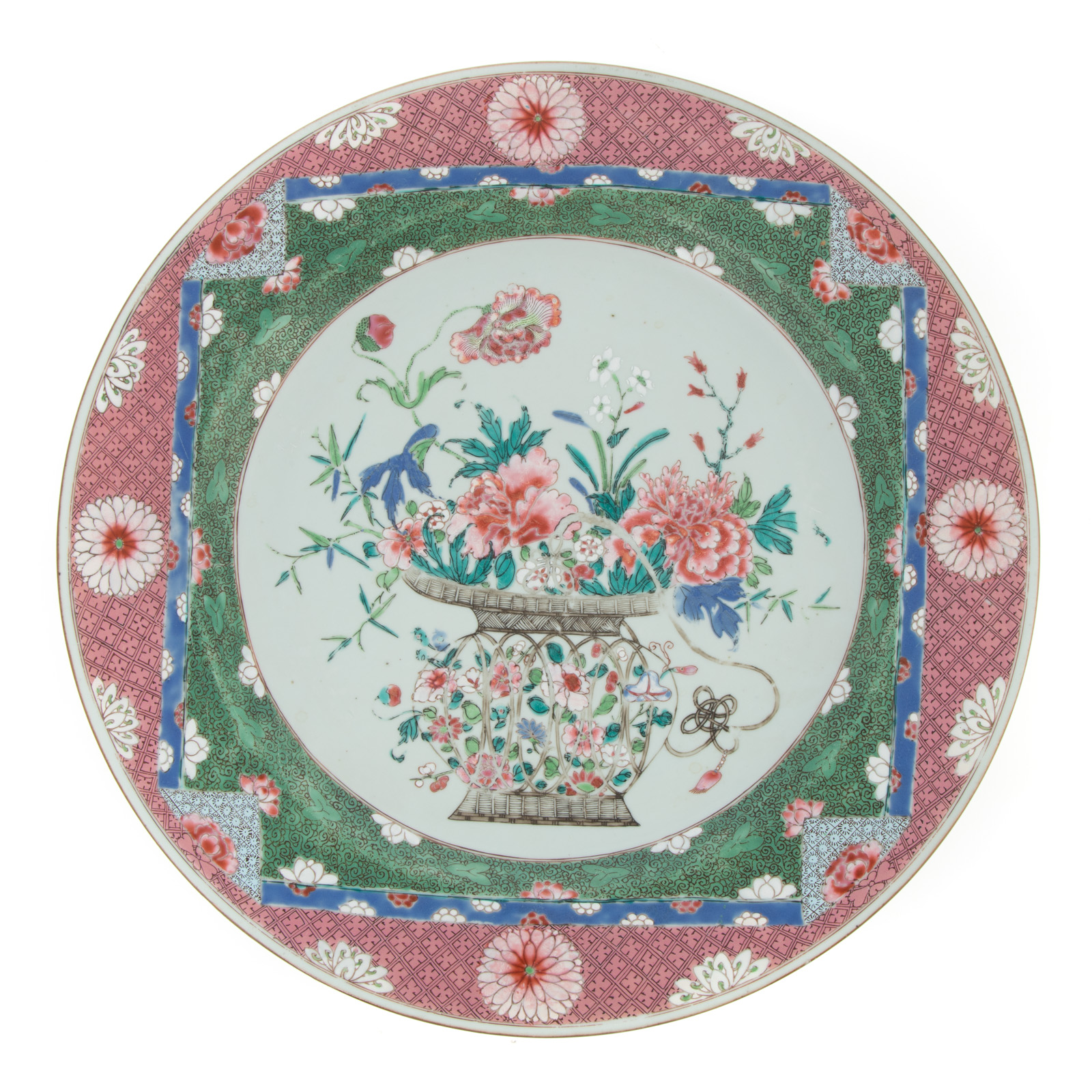 CHINESE EXPORT FAMILLE ROSE CHARGER