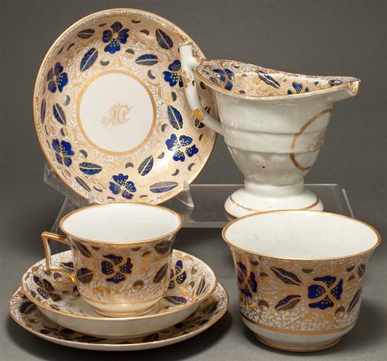 Chinese Export floral and gilt
