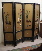 CHINESE EXPORT FOUR-PANEL FLOO