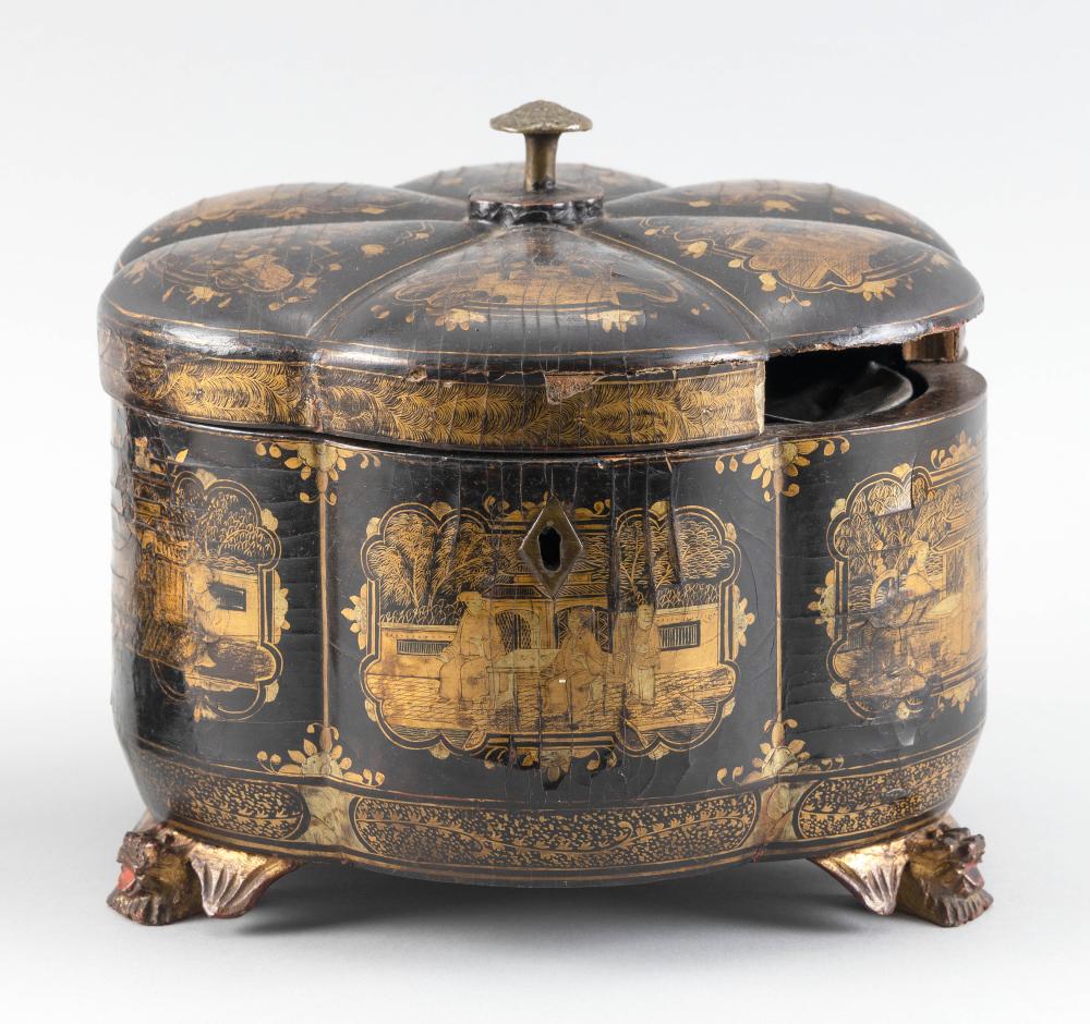 CHINESE EXPORT GILT AND BLACK