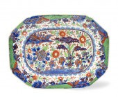 CHINESE EXPORT GILT BLUE & IRO