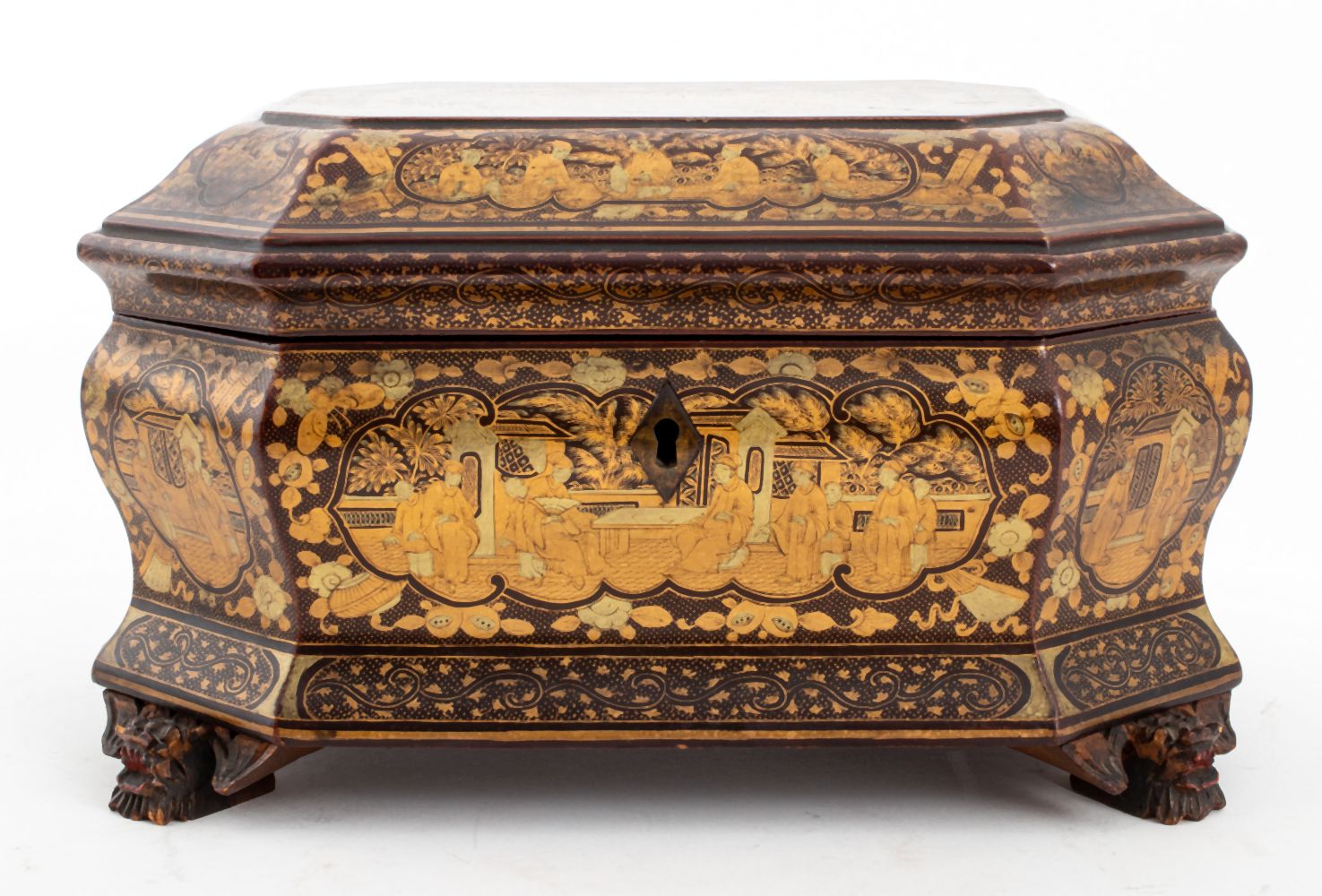 CHINESE EXPORT GILT LACQUERED