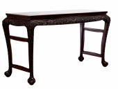 CHINESE EXPORT HARDWOOD SIDE T