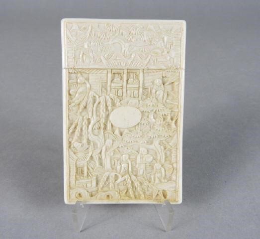 CHINESE EXPORT IVORY CALLING CARD