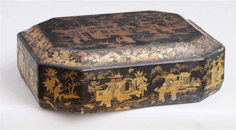 CHINESE EXPORT LACQUER CHAMFERED