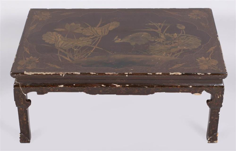 CHINESE EXPORT LACQUER LOW TABLE,