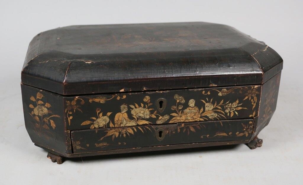 CHINESE EXPORT LACQUER SEWING