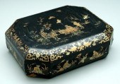 Chinese export lidded lacquer