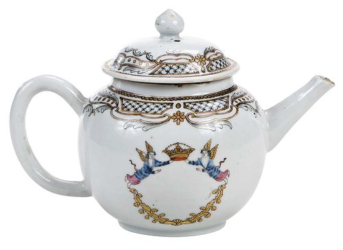 CHINESE EXPORT LIDDED TEAPOTcirca