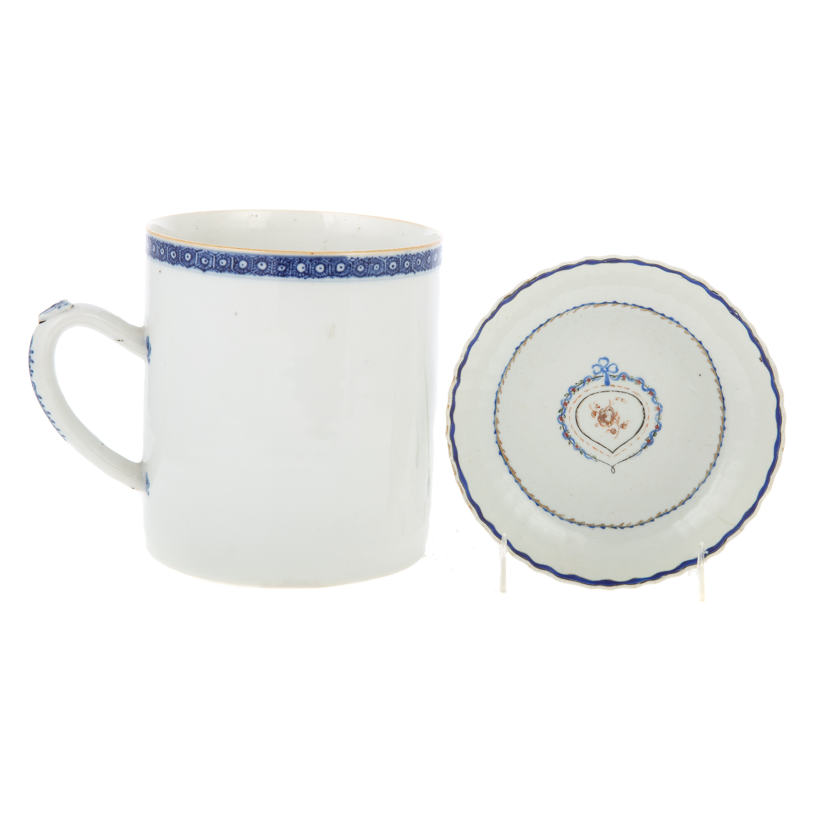 CHINESE EXPORT MUG & SAUCER