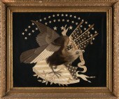 CHINESE EXPORT NEEDLEWORK WITH