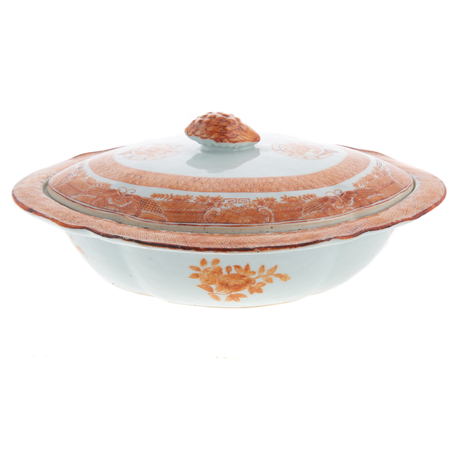 CHINESE EXPORT ORANGE FITZHUGH, RED
