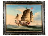CHINESE EXPORT PAINTING OF A J
