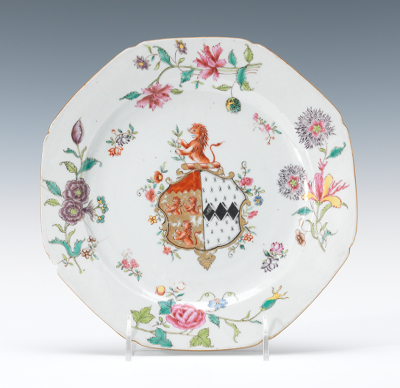 Chinese Export Plate Bearing the