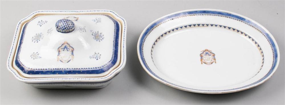 CHINESE EXPORT PLATTER AND