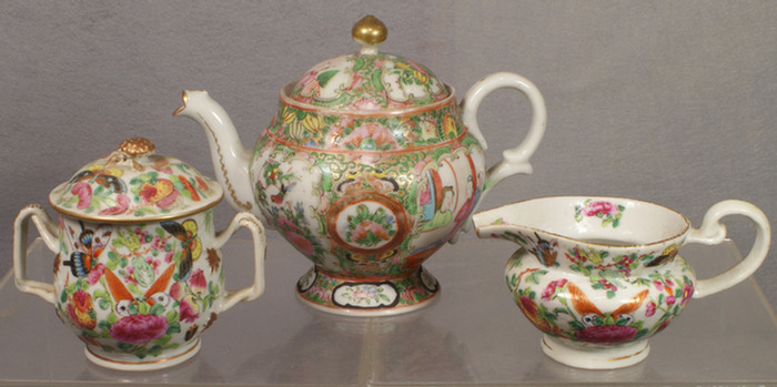 Chinese export porcelain, 3 pc