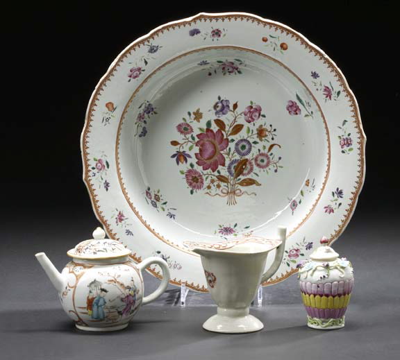 Chinese Export Porcelain Basin, 
