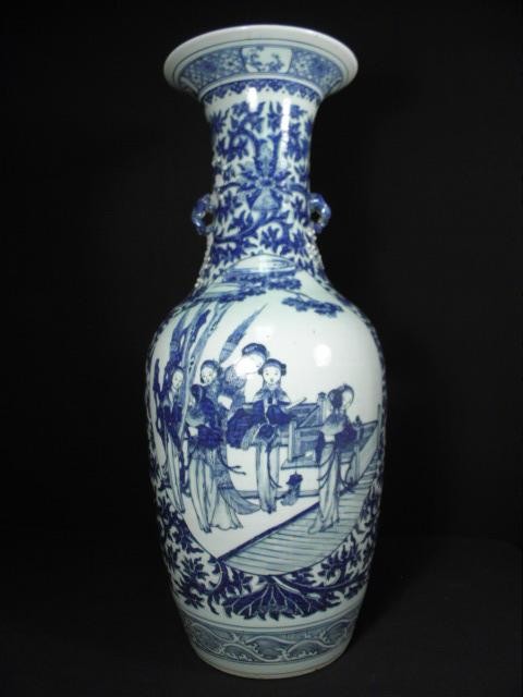 Chinese export porcelain blue and