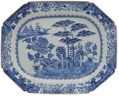 CHINESE EXPORT PORCELAIN BLUE AND