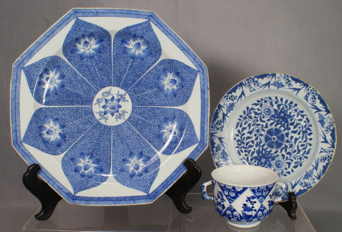Chinese export porcelain blue and