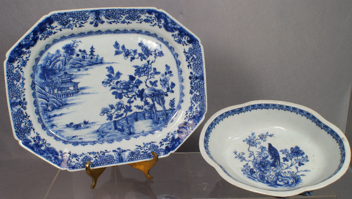 Chinese export porcelain blue and