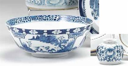 Chinese export porcelain blue and