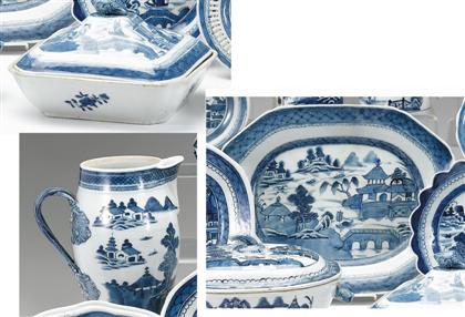 Chinese export porcelain blue and