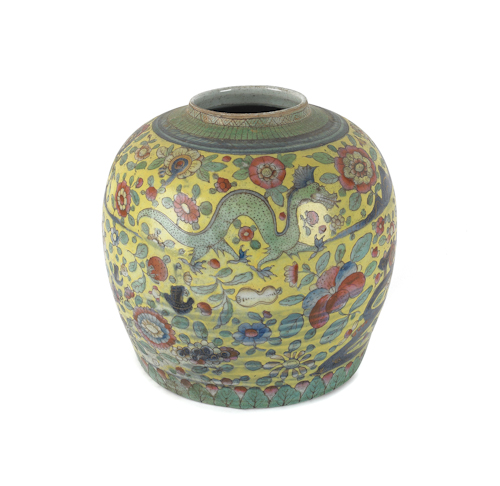 Chinese export porcelain ginger jar