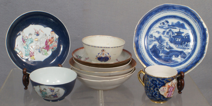 Chinese export porcelain lot of