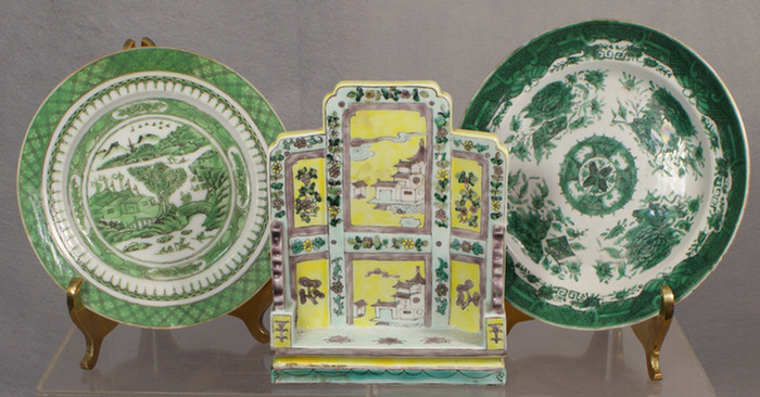 Chinese export porcelain lot of 3