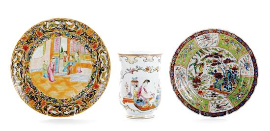 Chinese Export porcelain mug and