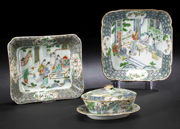 Chinese Export Porcelain Square