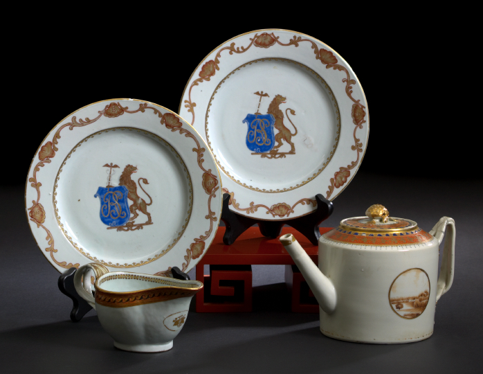 Chinese Export Porcelain Teapot and