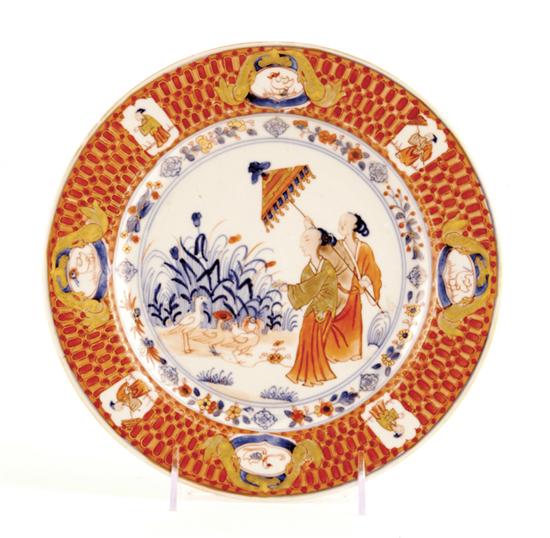Chinese Export Pronk Dame au