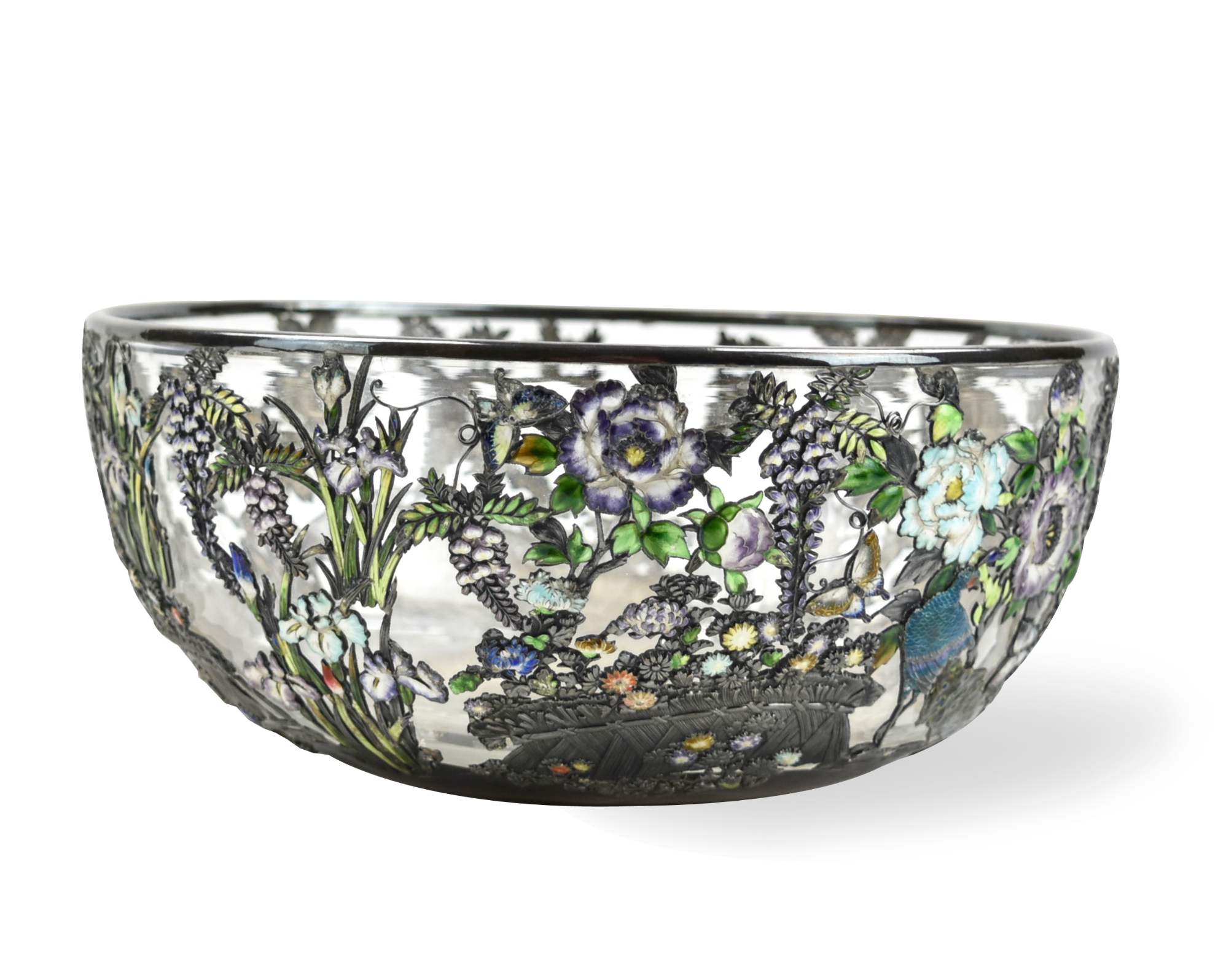 CHINESE EXPORT PURE SILVER GLASS