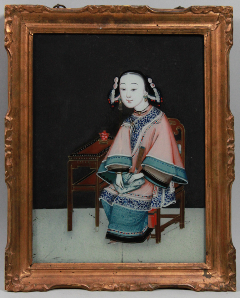 CHINESE EXPORT REVERSE PAINTING