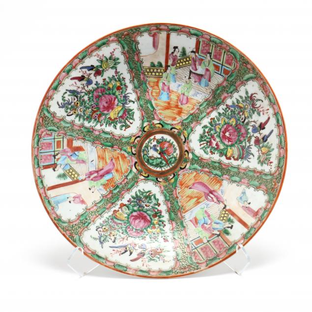 CHINESE EXPORT ROSE MEDALLION