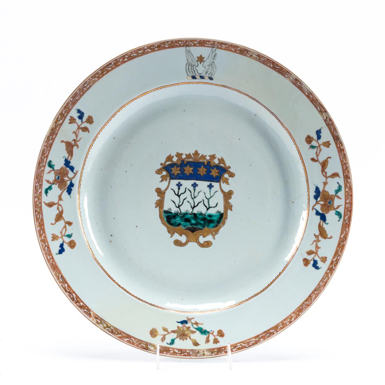 CHINESE EXPORT ROUND ARMORIAL