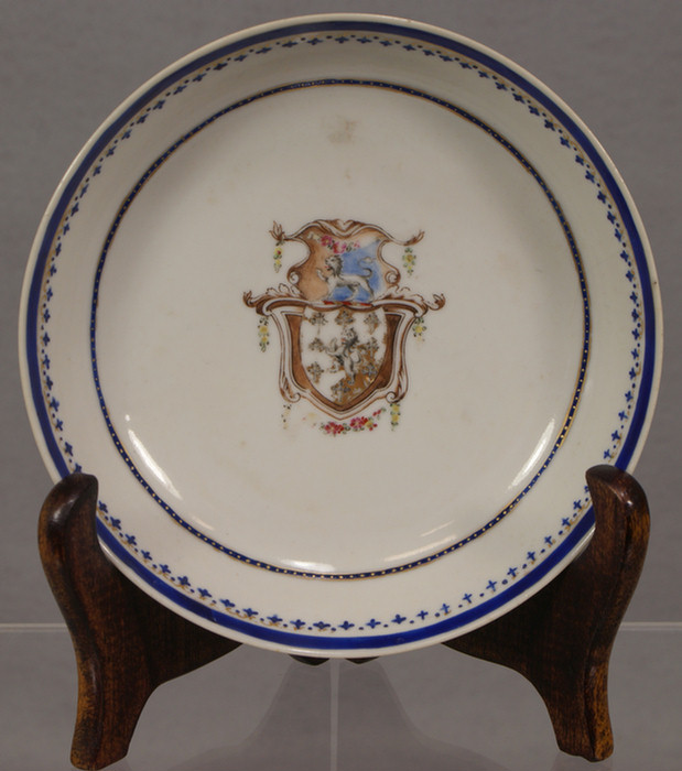 Chinese Export saucer, unidentified