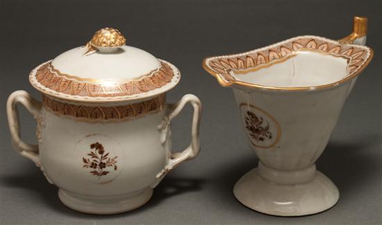 Chinese Export sepia decorated