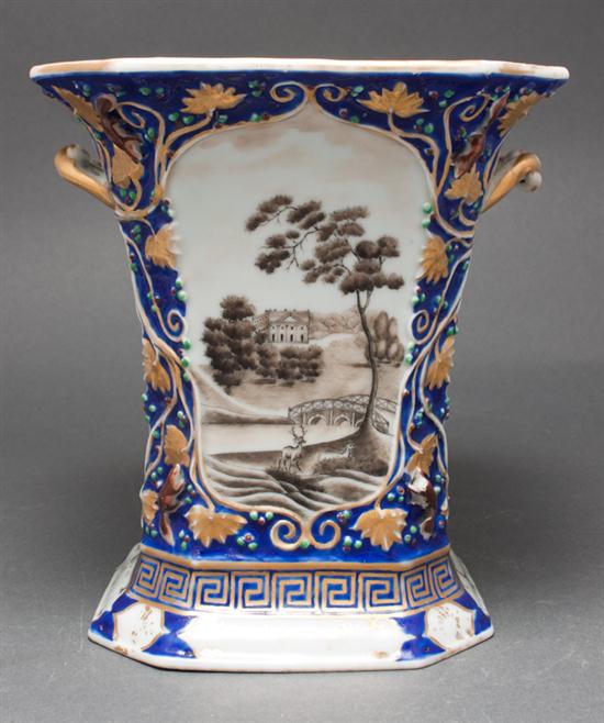 Chinese Export sepia decorated