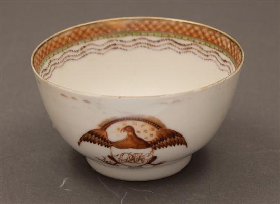 Chinese Export sepia decorated
