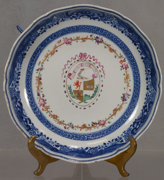 Chinese Export shallow bowl, 9-1/4"