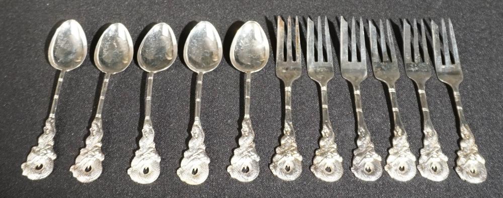 CHINESE EXPORT SILVER 11-PIECE