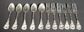 CHINESE EXPORT SILVER 11-PIECE