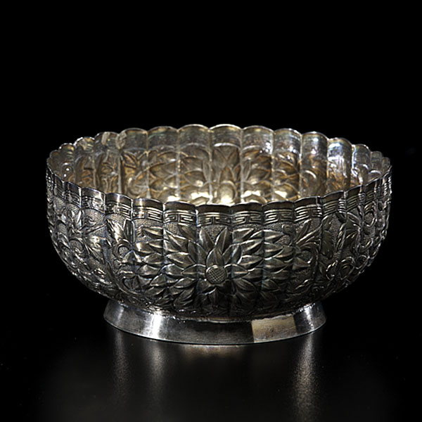 Chinese Export Silver Bowl